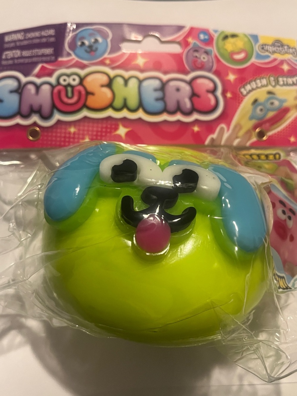 Smushers Squishy Dog - Lime Green & Light Blue-Orb